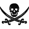 Jolly Roger Flag Decal / Sticker 26