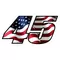 Number 45 American Flag Decal / Sticker c