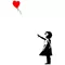 Bansky Balloon Girl Decal / Sticker 03