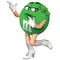 Green Female M&M Decal / Sticker 49