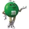 Green Female M&M Decal / Sticker 50