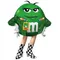 Green NASCAR M&M Decal / Sticker 57