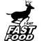 I Eat Fast Food Deer Decal / Sticker 01