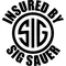 Insured By Sig Sauer Decal / Sticker 09