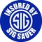 Insured By Sig Sauer Decal / Sticker 10
