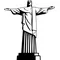 Jesus Statue Decal / Sticker 01