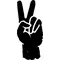 Peace Fingers Decal / Sticker 01