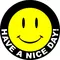 Smiley Face Have A Nice Day Decal / Sticker 08