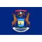 Michigan Flag Decal / Sticker 01