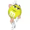 Yellow Female M&M Decal / Sticker 38