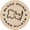 Black and Beige Black Rhino Hard Alloys Decal / Sticker 10