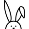 Bunny Rabbit Decal / Sticker 04