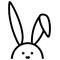 Bunny Rabbit Decal / Sticker 05