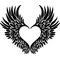 Heart Wings Decal / Sticker 08