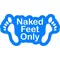 Naked Feet Only Decal / Sticker 02