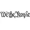 We The People Decal / Sticker 01