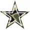 Camouflage Star Decal / Sticker 28