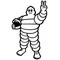 Helmet Michelin Man Decal / Sticker 19