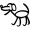 Dog Stick Figure Decal / Sticker 06