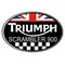 Triumph Scrambler 900 Oval with British Flag Decal / Sticker 73