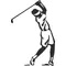 Golfer Golf Decal / Sticker 18