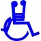 Handicap Facing Decal / Sticker