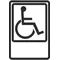 Handicapped Sign Decal / Sticker 04