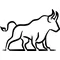 Bullish Bull Decal / Sticker 06