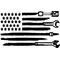 Mechanic's American Flag Decal / Sticker 01