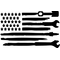 Mechanic's American Flag Decal / Sticker 02
