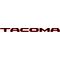 Toyota Tacoma Decal / Sticker 07 Black with Red Outline