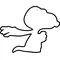 Flying Snoopy Decal / Sticker 08