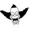 Simpsons Krusty The Clown Decal / Sticker 05