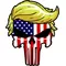 American Flag Donald Trump Punisher Decal / Sticker 181