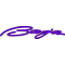 Purple Baja Decal / Sticker with Black Outline 136