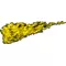 Yellow True Fire Decal / Sticker 308A