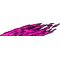 Fuchsia True Fire Decal / Sticker B03