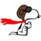 Red Barron Snoopy Decal / Sticker 11