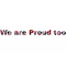 We are Proud too Confederate Flag Lettering Decal / Sticker 01