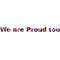 We are Proud too Confederate Flag Lettering Decal / Sticker 01