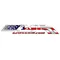 American Flag FastDecals.com Pair Decal / Sticker m