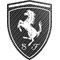 Carbon Fiber Ferrari Crest Decal / Sticker 39