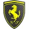 Carbon Fiber Ferrari Crest Decal / Sticker 41