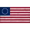 Distressed Betsy Ross American Flag Decal / Sticker 128