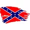 Weathered Rebel / Confederate Flag Decal / Sticker 69