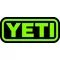 Lime Green and Black YETI Coolers Decal / Sticker 05