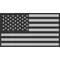 Charcoal and Light Gray American Flag Decal / Sticker 132