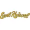 Gold Engine Turned Evel Knievel Lettering Decal / Sticker 14