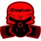 Black and Red Snap-On Piston Gas Mask Decal / Sticker 10