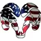 American Flag Ram Decal / Sticker 01